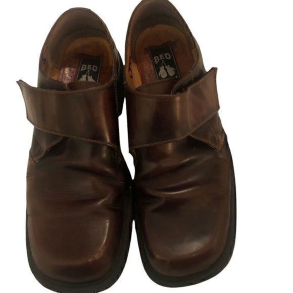 RARE! Bed Stu Vintage Leather Lug Sole Loafers Mens‎ US 9 Women US 11